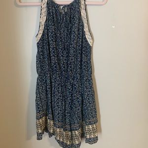 Blue floral romper, super comfortable!